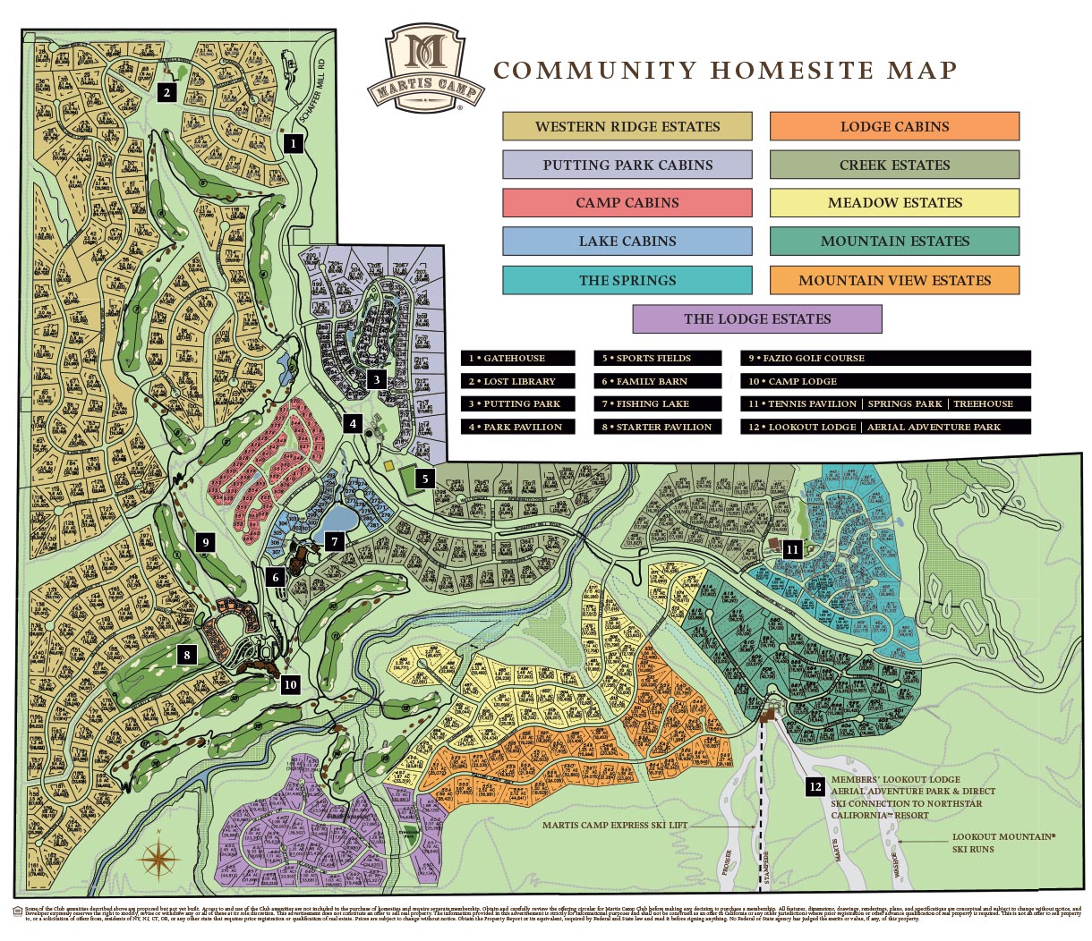 Martis Camp Orientation Map