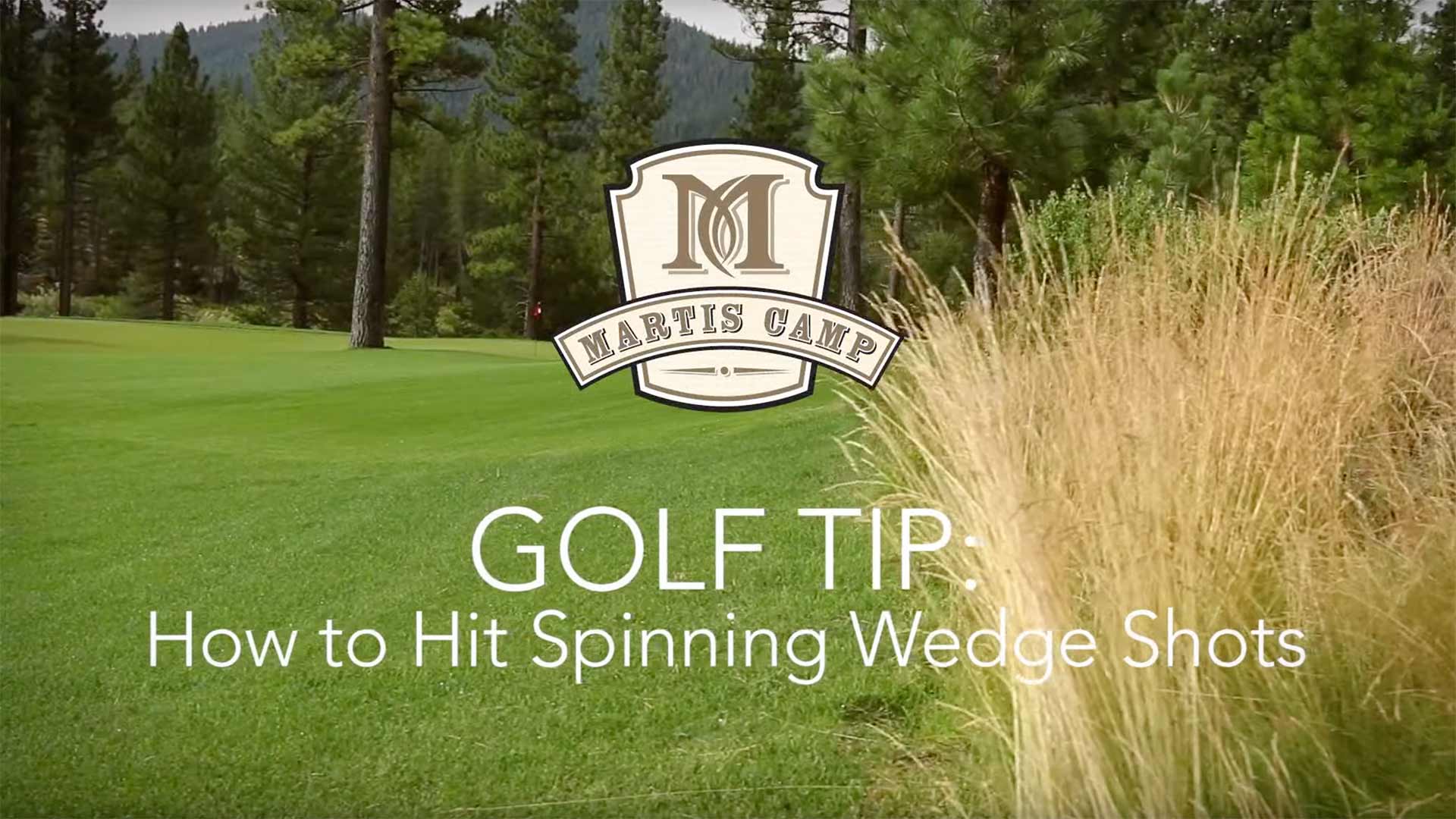 How to hit a spinning golf wedge shot