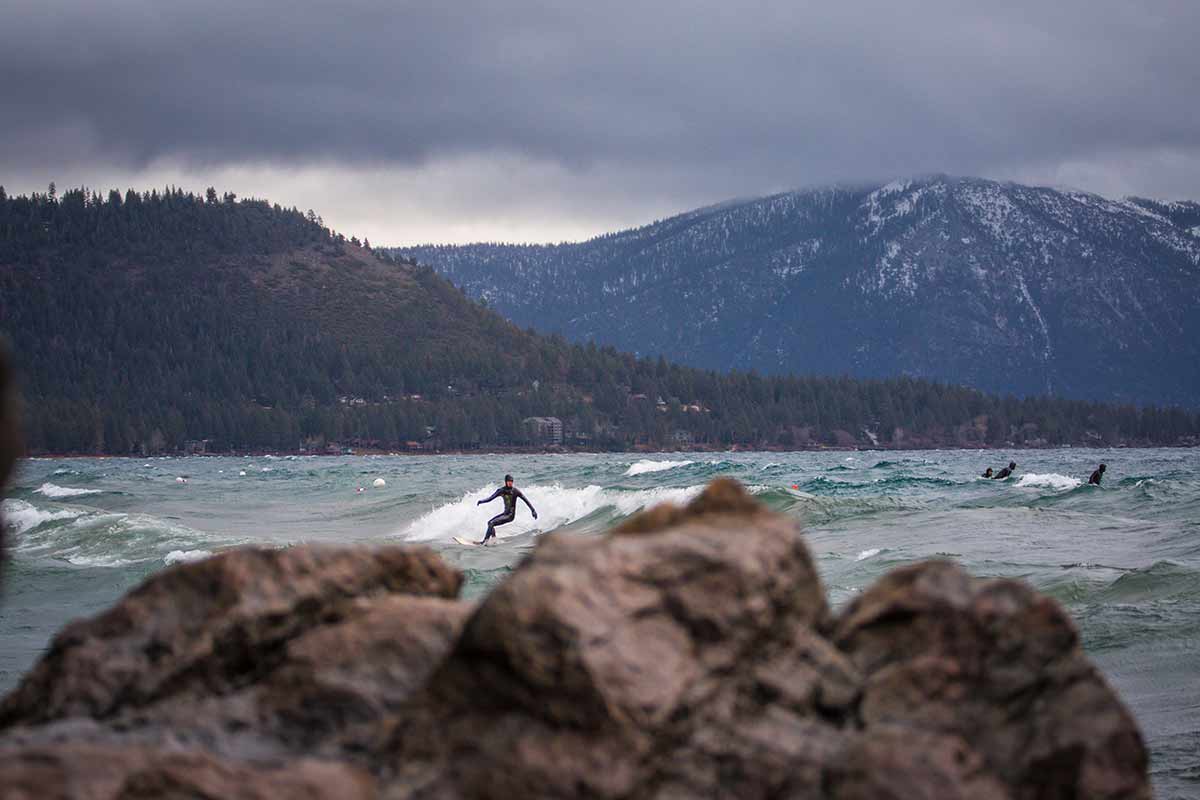 Surfing Lake Tahoe Paul Hamill
