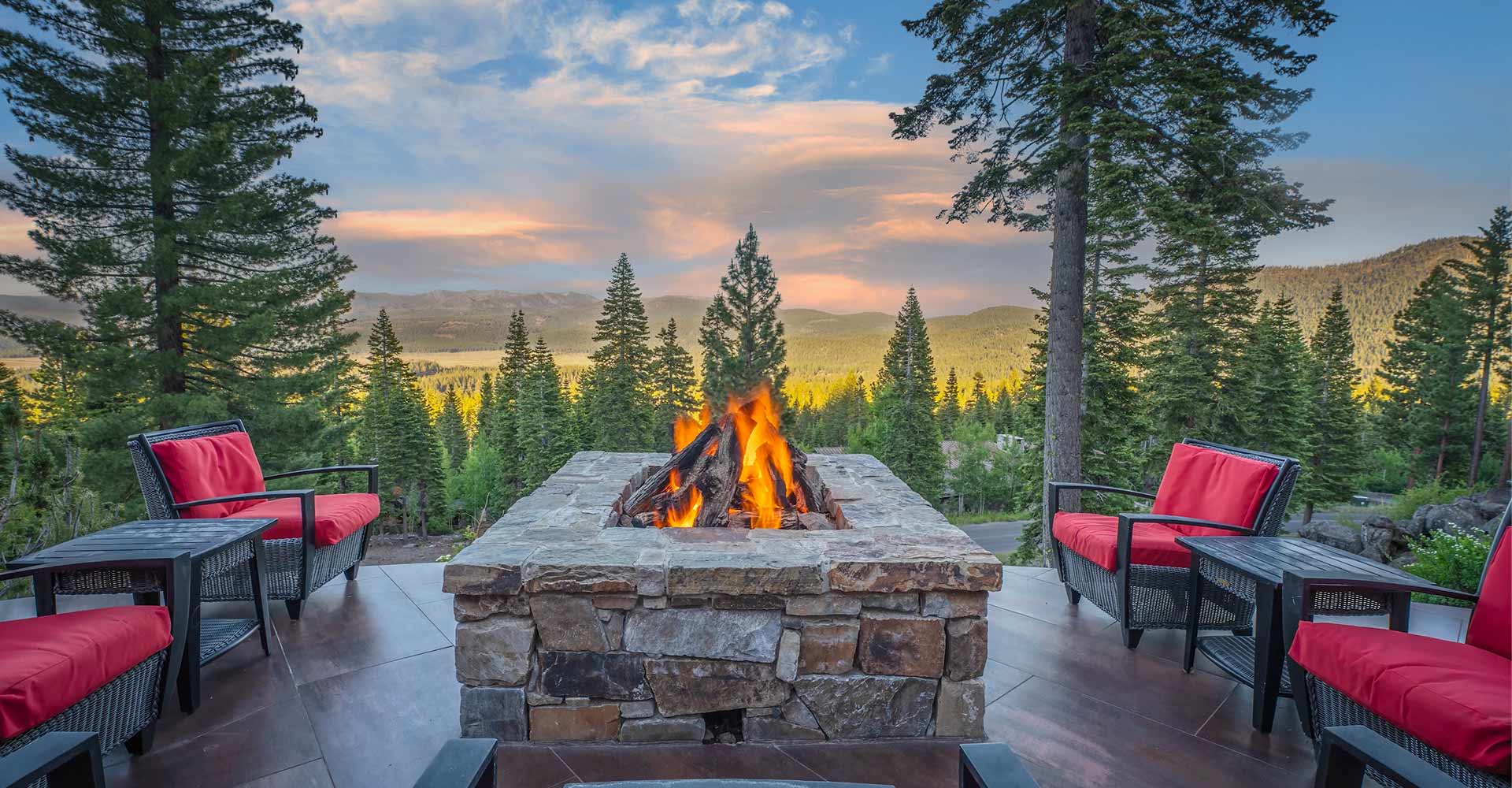 Martis Camp Home 41 firepit pavilion