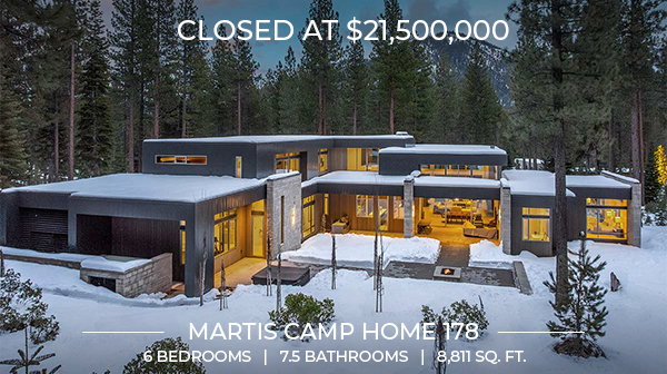 Martis Camp Record home sales Home 178 Truckee Ca