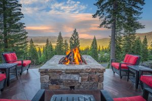 Martis Camp Home 41 Pavilion fireplace for sale